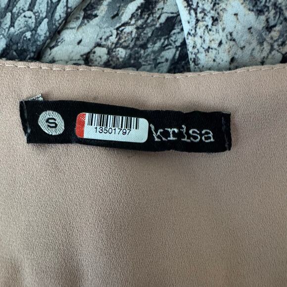 Krisa Snake Print Asymmetrical Wrap Skirt Women's Small Professional Timeless - Picture 8 of 12